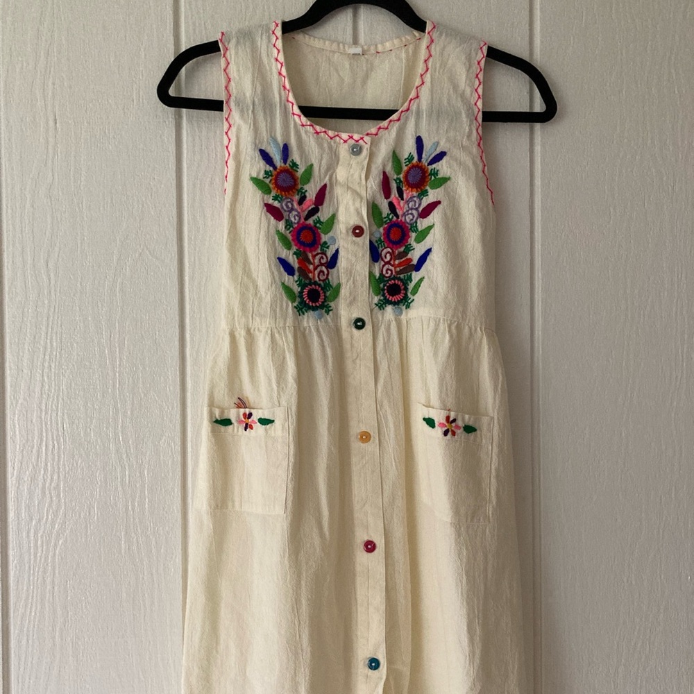 Hand embroidered dress